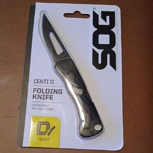 SO Black Folding Knife with Stainless Steel Handle